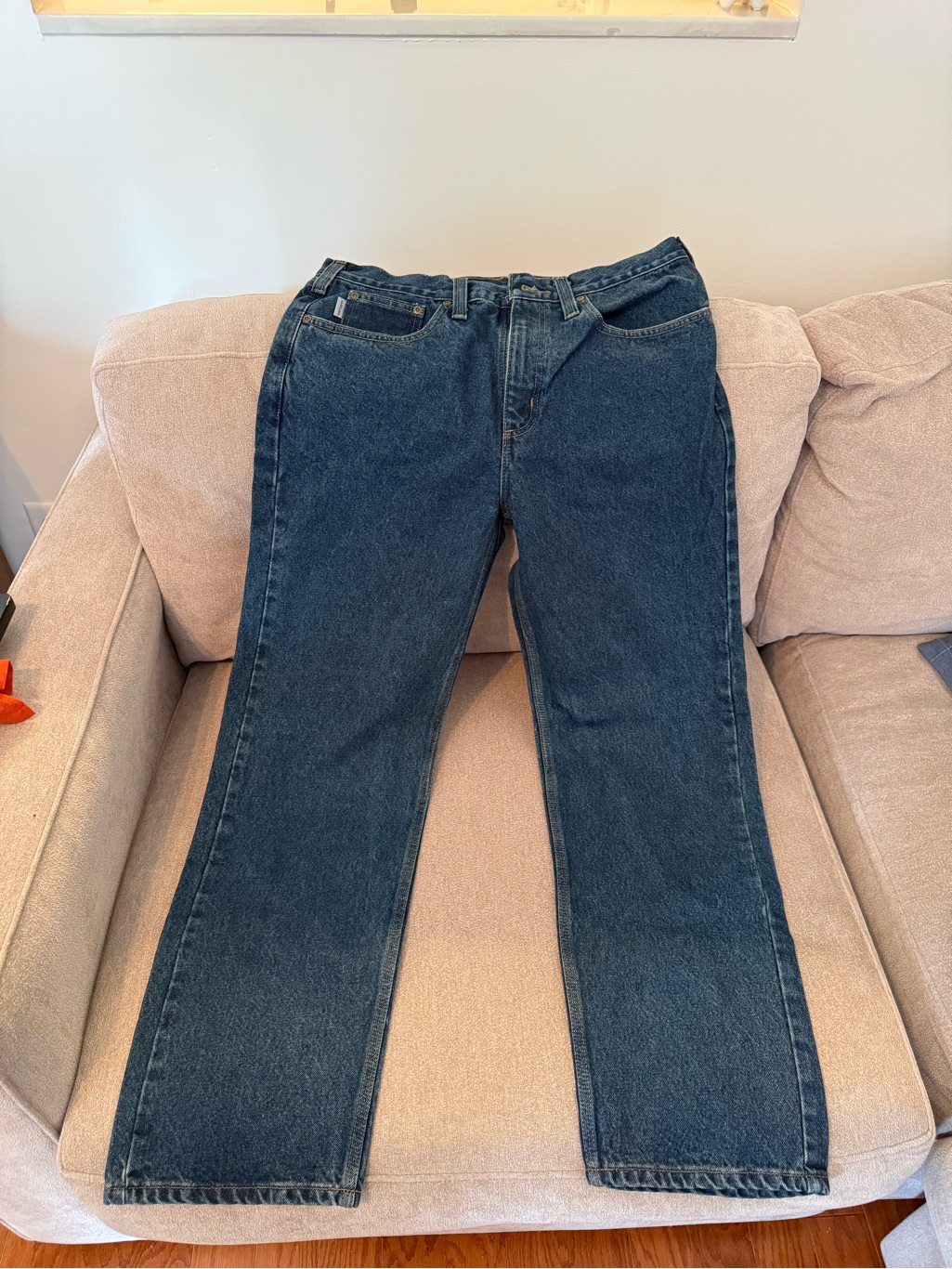 Carhartt Relaxed Fit Denim Jeans In Dark Blue